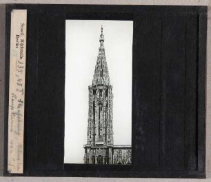 Straßburg: Münster, Hauptturm von Westen