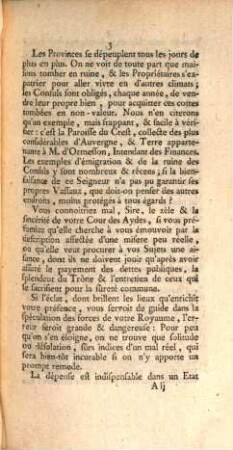 Remontrances de la cour des Aydes de Clermont-Ferrand au sujet des edit de declaration du mois d'Avril 1763