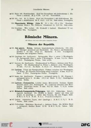 Römische Münzen (Nr. 355-873)