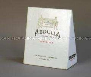 Werbeaufsteller für "Abdulla Turkish No.5" - Zigaretten