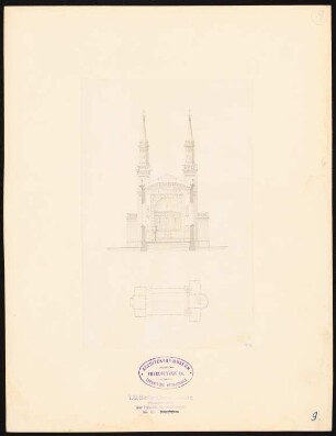 Kirche: Grundriss, Schnitt