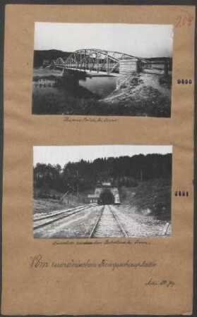 Tunnel der rumänischen Bahnlinie bei Orsova.