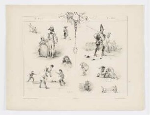 Frauen- und Männerfiguren, Blatt 7 der Folge "Gutes und Böses"