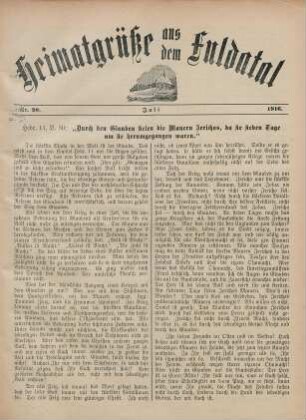 20.1916: Heimatgrüße aus dem Fuldatal