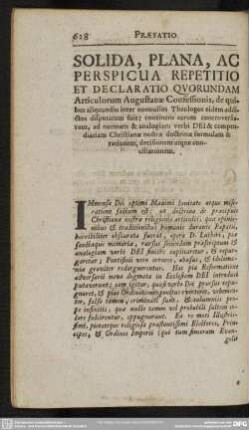 Solida, Plana, Ac Perspicua Repetitio Et Declaratio Quorundam Articulorum Augustanae Confessionis, de quibus aliquandiu inter nonnullos Theologos eidem addictos disputatum fuit ...