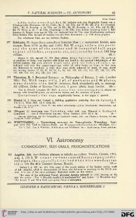 VI. Astronomy (No. 362 - 389)