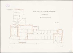 Amtsgericht, Berlin-Weißensee: Grundriss Dachgeschoss 1:100