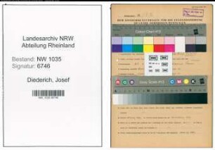 Entnazifizierung Josef Diederich , geb. 28.02.1896 (Kaufmaennischer Angestellter)