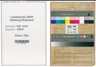 Entnazifizierung Otto Krenz , geb. 27.10.1899 (Steiger)