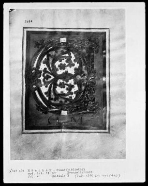 Evangelienbuch — Initialseite C(um), Folio 4recto