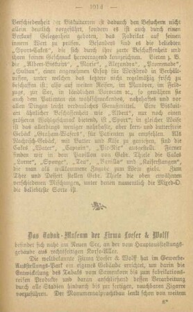 Das Tabak-Museum der Firma Loeser & Wolff