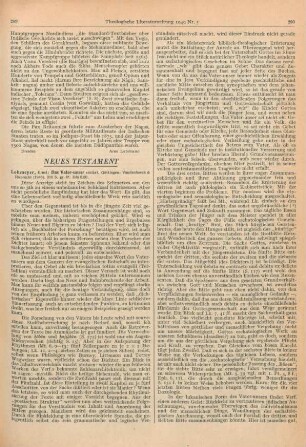 289-291 [Rezension] Lohmeyer, Ernst, Das Vater-unser