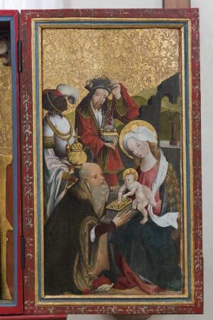 Waldecker Marienaltar — Rechter Altarflügel - Anbetung der Könige