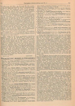 613-624 Kirchenkunde: Moderner Katholizismus