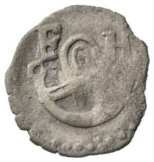 Fundmünze, Pfennig (einseitig), o. J. (1593-1608)