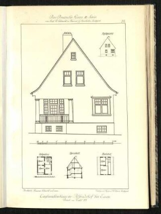 Einfamilienhaus in Alfredshof bei Essen, Details zu Tafel 23.