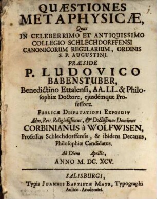 Quaestiones metaphysicae