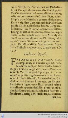 Fridericus Nausea
