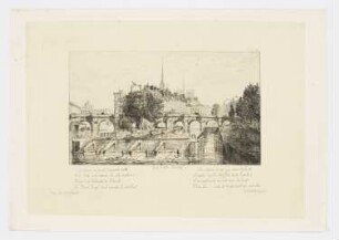 Le Pont Neuf, Blatt 12 der Folge "Radierungen von Alfred Taiée"