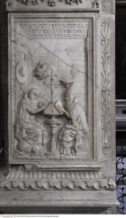 Marmorbogen, Die Kirchenväter, Die Kirchenväter Hieronymus und Gregor