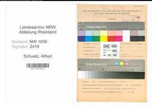 Entnazifizierung Alfred Schuetz , geb. 25.04.1902 (Arbeiter)