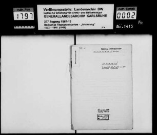 Ottenheimer, Abraham, Handelsmann in Heinsheim Käufer: Albert Strassner, Maurer Eheleute in Bad Rappenau Lagerbuch-Nr. 159 und 170 Heinsheim