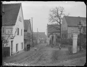 Altgostritz mit Wegweiser : Dresden-Gostritz. Altgostritz mit Wegweiser von 1836