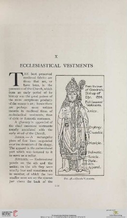 X. Ecclesiastical Vestments