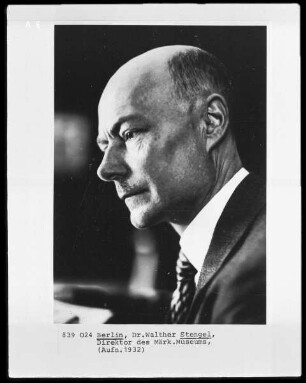 Berlin, Dr. Walther Stengel, Direktor des Märkischen Museums