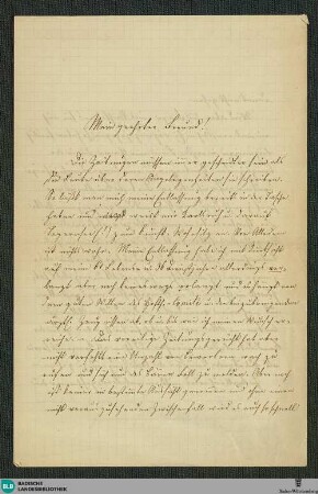 Brief von Vinzenz Lachner an Friedrich Gernsheim vom 14.05.1890 - K 2718, 2