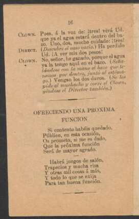 Ofreciendo una próxima función