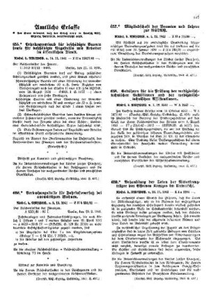 Mitgliedschaft der Beamten und Lehrer zur NSDAP : [Amtliche Erlasse] ; [Amtlicher Teil]