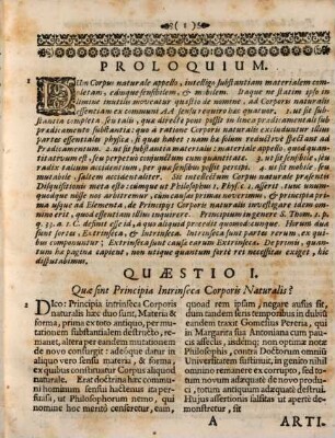 Corpus Naturale Per Principia sua examinatum