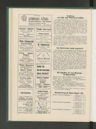 Rentenzahlung für Monat August 1963