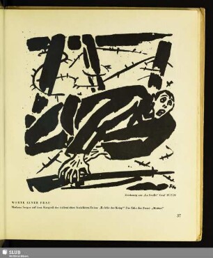 Worte einer Frau : Zeichnung aus "La feuille", Genf 1917/20