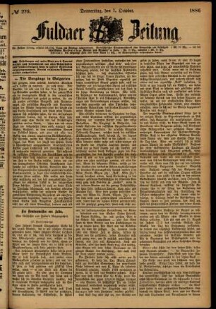 Ausgabe vom Donnerstag, den 07. Oktober 1886.