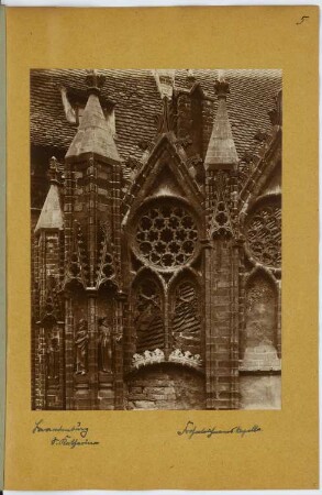 St. Katharinenkirche, Brandenburg/Havel: Detail (aus: Skizzen- und Fotoalbum 12)