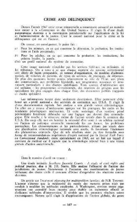 517-522, Crime and Delinquency