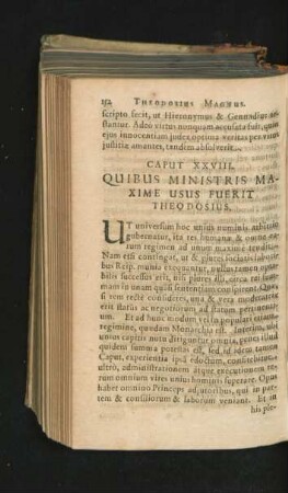 Caput XXVIII. Quibus Ministris Maxime Usus Fuerit Theodosius.