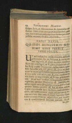 Caput XXVIII. Quibus Ministris Maxime Usus Fuerit Theodosius.