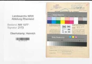 Entnazifizierung Heinrich Oberhokamp , geb. 23.02.1888 (Polizist)