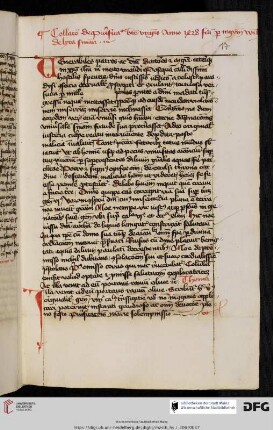 Guilelmus de Lyra, Collatio in festo purificationis BMV (1428)