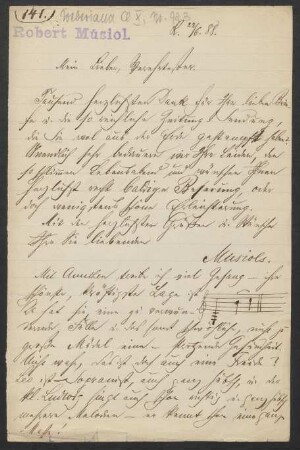 Brief an Friedrich Wilhelm Jähns : 23.06.1888