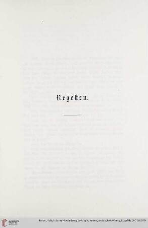 Regesten