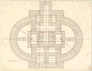 Pfann, Paul; Aschaffenburg; Ludwigsbrunnen - Grundriss
