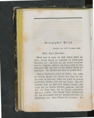 Vierzigster Brief.