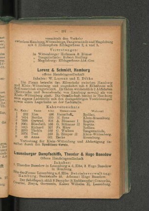 Lauenburger Dampfschiffe, Theodor & Hugo Basedow