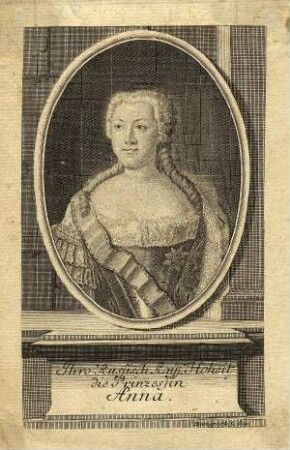 Bildnis von Anna Petrowna (1708-1728), Herzogin von Schleswig-Holstein-Gottorf