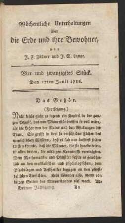 Vier und zwanzigstes Stück