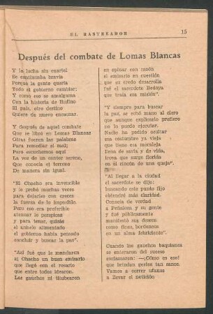 Después del combate de Lomas Blancas